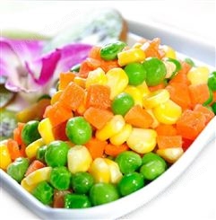 三色蔬菜 混合蔬菜 什锦蔬菜 玉米粒胡萝卜青豆冻杂菜