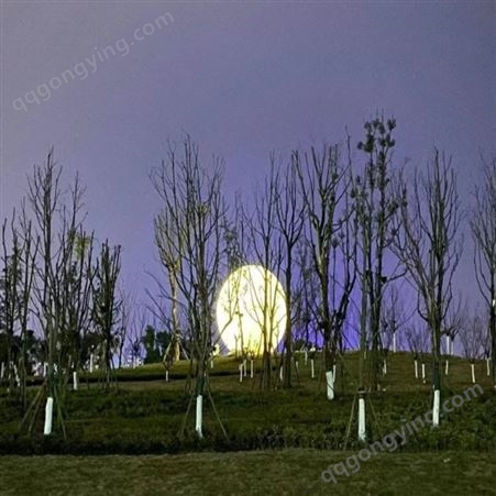 一顶人造月亮 园林广场景观小品 加厚材质 造型美观