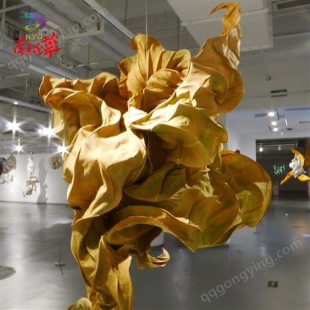 空间艺术装饰摆件 布艺雕塑纸造艺术 室内装饰 专业定制设计制作厂家