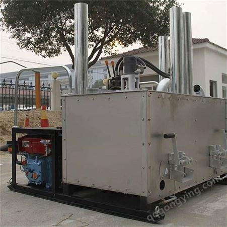 300型单缸机械热熔釜柴油动力 质量轻体积小运输方便有保温板