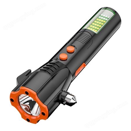 多功能安全锤 户外强光便携车载手电筒 消防应急LED工作灯
