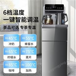 美菱 家用茶吧机办公室饮水机 冷热双选智能触控远程遥控多段控温 MY-T08B 台