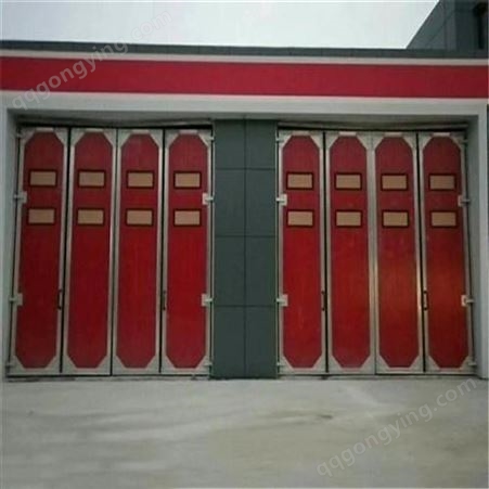 工业折叠门 防潮 清洁方便 红色白色电动保温折叠门