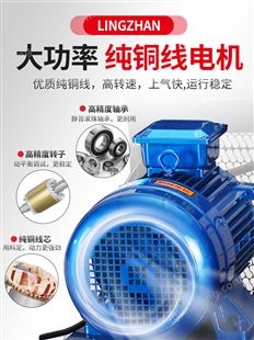 空压机工业级大型380V高压气泵220V小型空气压缩机汽修喷漆打气泵