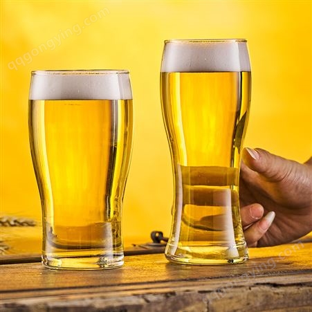大容量啤酒杯 水晶玻璃家用精酿扎啤杯商用创意网红ktv酒吧八角杯
