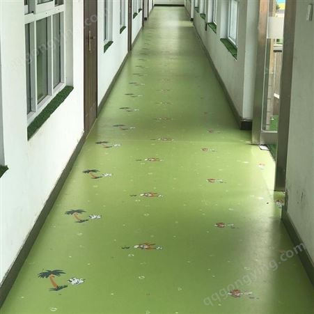 旭方厂家直供pvc塑胶地教育机构板防滑地板 廊坊幼儿园2mmPVC塑胶地板 多种规格