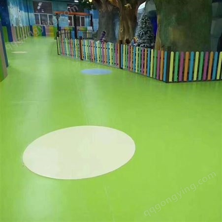 旭方直供pvc塑胶地教育机构板防滑地板 幼儿园2mmPVC塑胶地板
