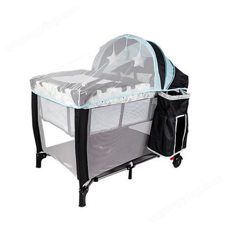 婴儿床多功能蚊帐可折叠宝宝移动便携式新生儿尿布台游戏儿童床