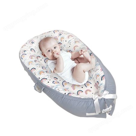 现货婴儿床中床防压新生儿宝宝睡床可拆洗便携式纯棉子宫仿生床