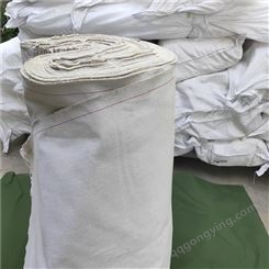 白色10安4*4涤棉坯布加厚工业过滤用老粗老帆布