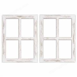 定制北欧风做旧窗户装饰摆件家居墙壁木质窗框背景摄影道具可挂墙