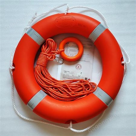 船用救生圈 专业救援 防汛物资储备浮力178N重量2.5KG塑料