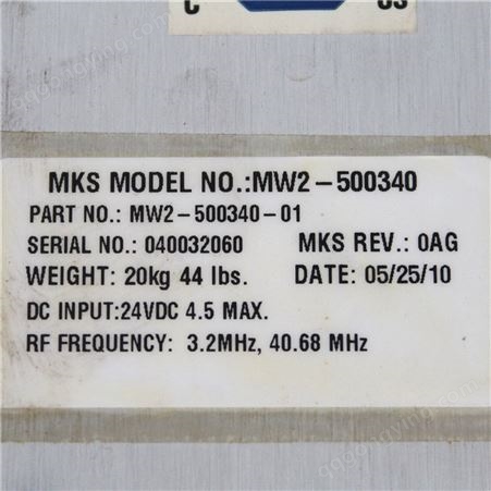 MW2-500340-01美国MKS电源匹配器进口半导体配件资源