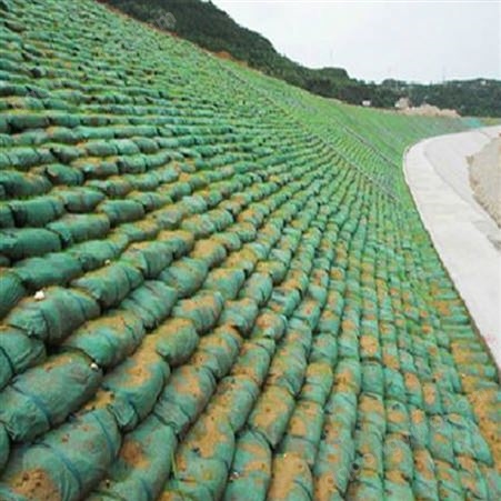 批发护坡生态袋边坡修复绿色绿化袋150g坑老化可定制可