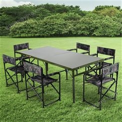 新材料折叠作业桌椅 户外多功能折叠椅 手提式吹塑折叠桌椅