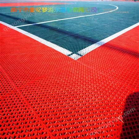 广西幼儿园室外悬浮地板 篮球场悬浮拼装地板价格