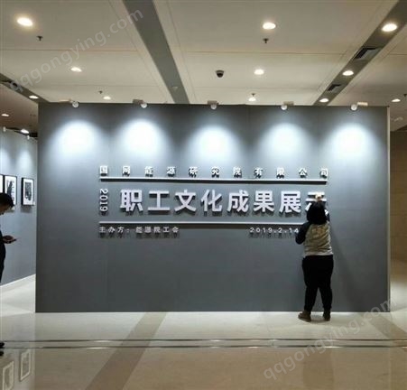 挂画展架搭建，书画展览搭建，北京画展展架布置 ，4米高画展展板租赁