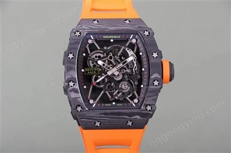 RICHARDMILLE理查RM35-01碳纤维自动机械镂空胶带折叠款男士腕表