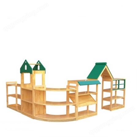 柳州幼儿家具 木质儿童区角组合柜鞋柜