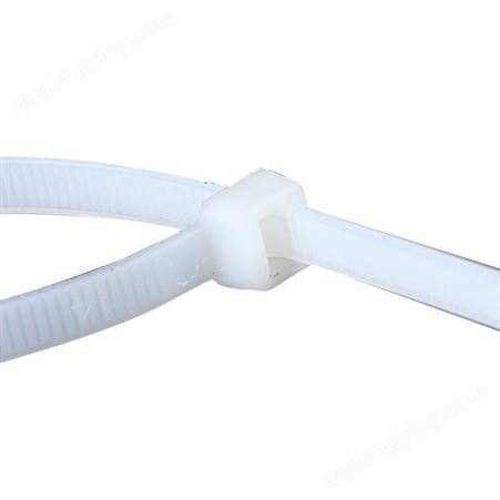 尼龙扎带 自锁式塑料扎带 捆绑带 包装配线器材白色 华巨塑料