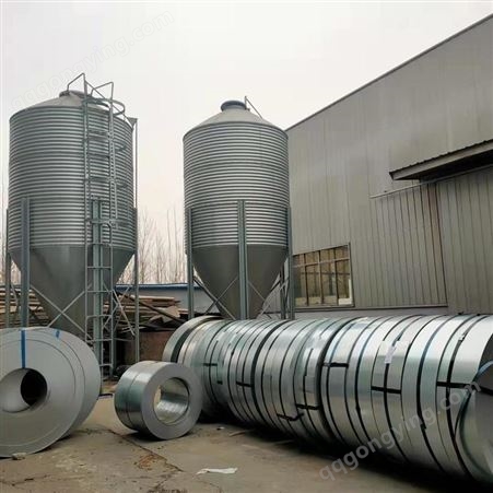 镀锌填料料塔 1-30吨自动输送养殖饲料塔 浩铭定制