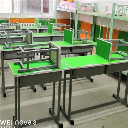 学校课桌凳 开封校用课桌凳 全新—美冠家具