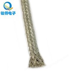铨得可供应OD5.0椭圆不锈钢编织网管 金属编织套线抗高温屏蔽网管