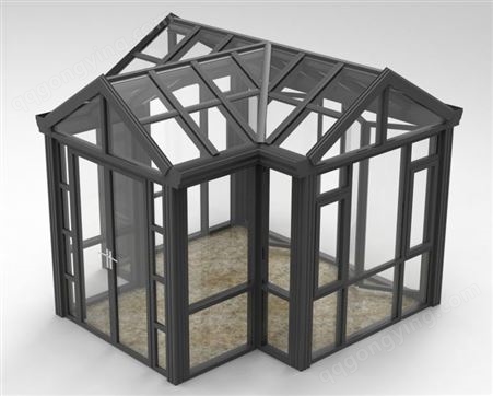 铝合金花园阳光房复古欧式封阳凉亭户外玻璃隔热阳光房工程