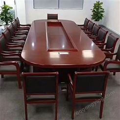实木会议大桌 办公长条桌子 防腐耐磨 培训桌定制 来图设计