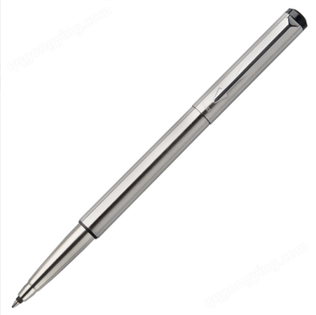 PARKER派克宝珠笔威雅钢杆白夹签字笔（不锈钢本色）0.5/0.7mm笔芯
