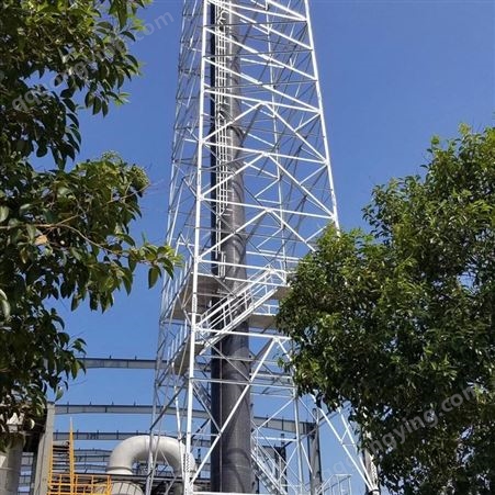 58米烟囱塔 30米烟筒塔 钢结构烟囱塔 烟筒塔架 20米烟筒塔 烟囱塔盘