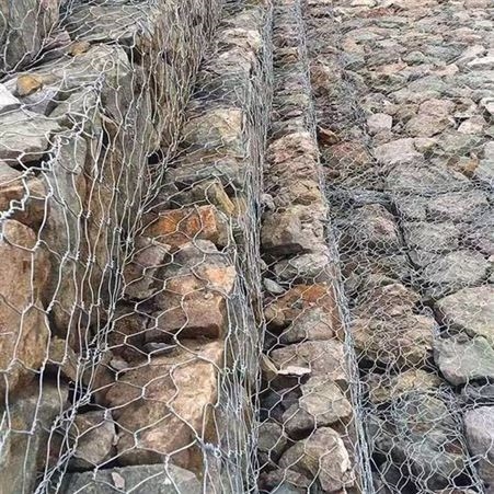 格宾石笼网 河道防洪包塑宾格网 雷诺护坡边坡防护铅丝石笼