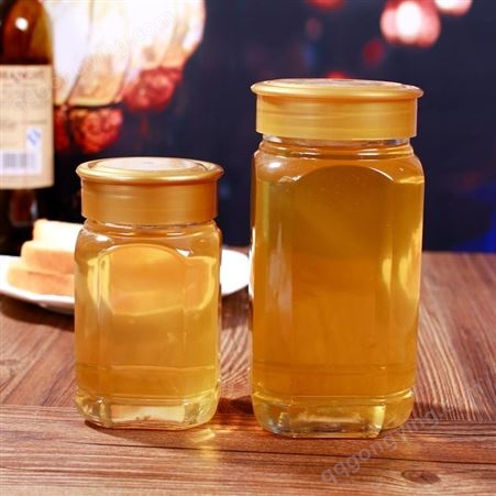 玻璃瓶厂批发生产高档大八角蜂蜜瓶八角瓶支持定制
