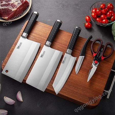 不锈钢斩切菜刀具全套装组合 厨师刀家用菜刀 切片刀
