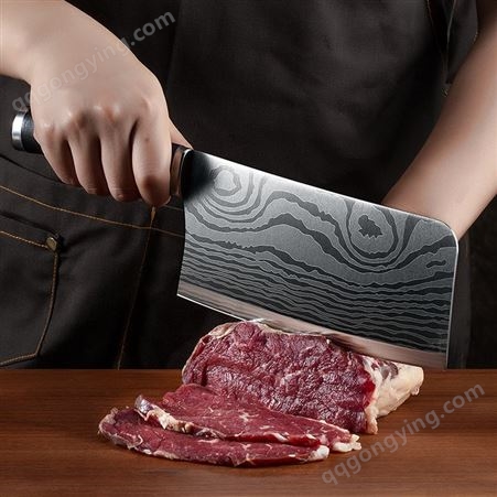 德国钼钒钢菜刀 厨房家用不锈钢斩切片 两用刀具锋利砍骨