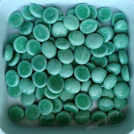 玻璃扁珠-绿色造景装饰用 玻璃扁珠-镶嵌 石诚矿业价格