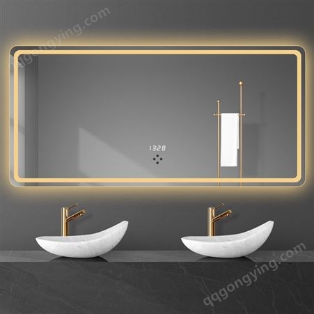 防水浴室镜 洗手间壁挂卫浴镜 智由智宅 广州来图定制