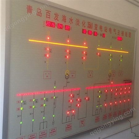 轨道交通模拟图电气控制板自动化电力模拟屏马赛克模拟板定制