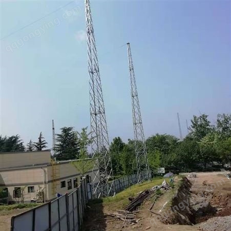 日喀则粮库钢结构拉线塔 库房防雷改造接闪杆塔  30米接闪带塔   诚和防雷提供