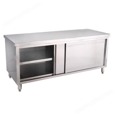 不锈钢工作台 厨房切菜设备 商用双层操作台 厨艺佳工程