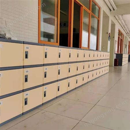 好柜子学校家具ABS塑料书包柜走廊储物柜彩色三层学生书包存放柜
