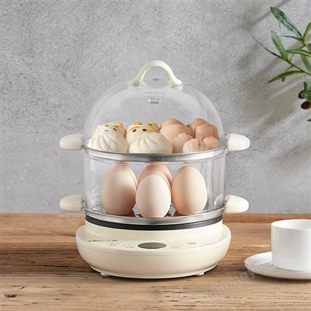 Bear小熊 ZDQ-B14V2煮蛋器预约定时智能迷你小型蒸蛋煎蛋早餐机