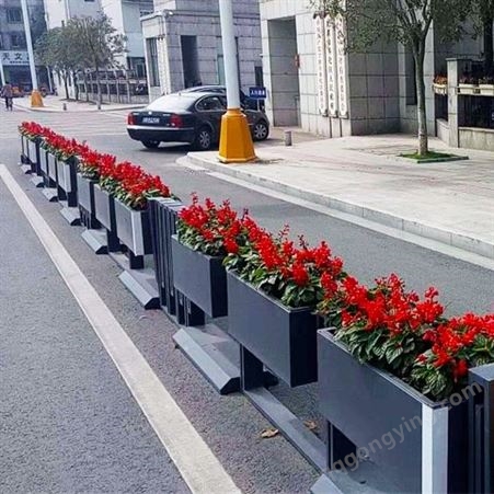 市政不锈钢花箱护栏 户外道路隔离带防撞栏杆提供安装