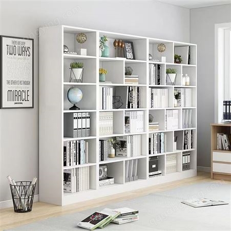 书柜 新中式柜子定做 全屋定制书房靠墙储物柜
