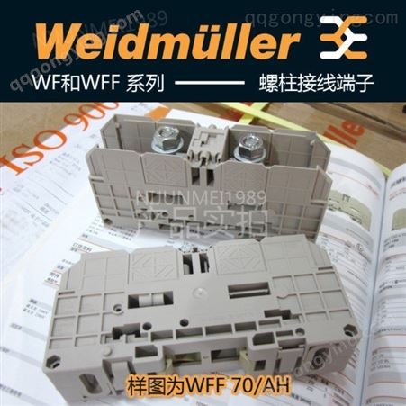 魏德米勒接地端子 WFF 120 WFF 120/AH 螺柱接线端子1028500