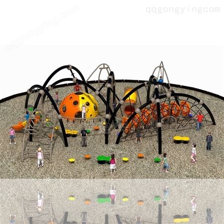 儿童户外攀爬网 游乐园大型定制拓展训练爬架 非标游乐设备